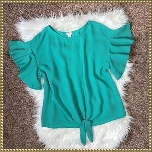 Spense Flutter Sleeve Top Medium